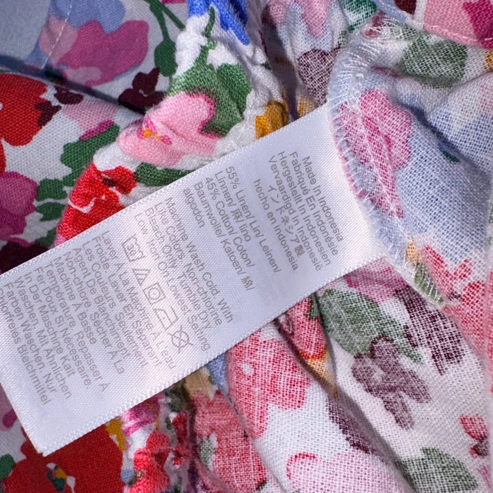 J. Crew Pink Floral Midi Skirt